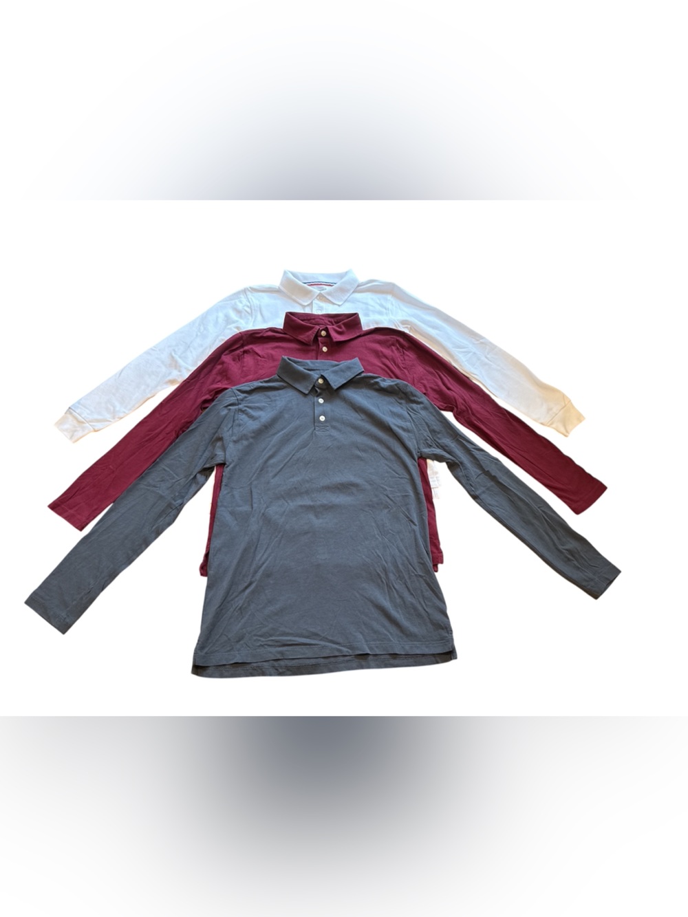 Crewcuts Long Sleeve Jersey Polos Size 14
